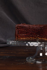 Delicious chocolate cake.