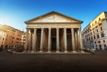 Naklejka premium Pantheon in Rome, Italy