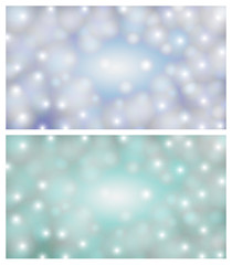 Space background illustration of a blue-light