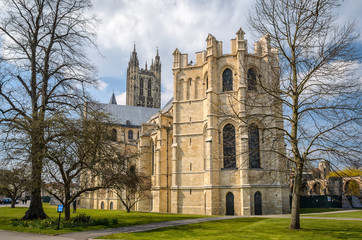 Fototapeta na wymiar Eastern part of Canterbury Cathedral in England