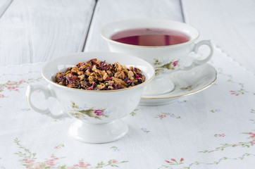 fruit tea with dried fruit