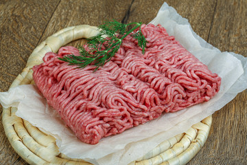 Raw minced beaf