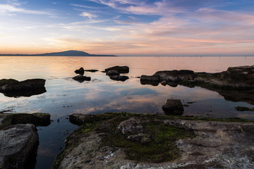 Seascape at the Black Sea coast
