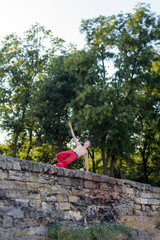 training outside fellow dance