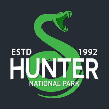 Vector viper logo design elements