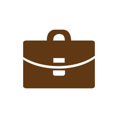Suitcase - Vector icon.  brown icon
