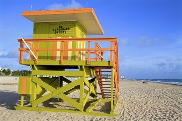 Art Deco lifeguard post, south beach