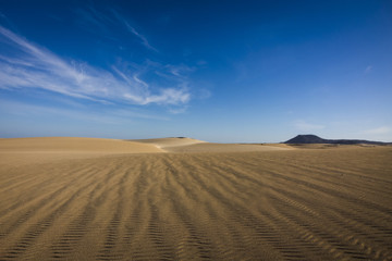 Sand patterns Natural park,Corralejo,Canary-islands,Spain