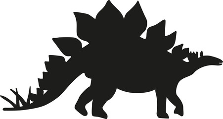 Dinosaur stegosaur silhouette