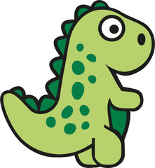 Cartoon tyrannosaurs