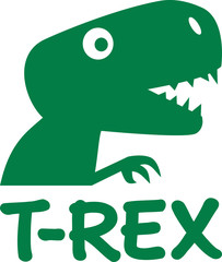 Icon of t-rex with word