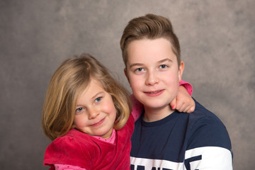 brother and sister together