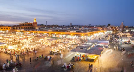 Poster Jamaa el Fna in Marrakesh © masar1920