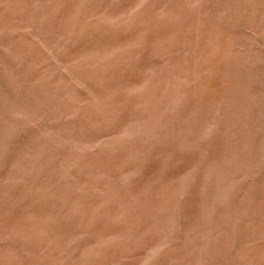 Naklejka premium Seamless crumpled brown paper texture abstract background patter