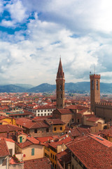 Fototapeta na wymiar Ausblick auf Florenz Kirche