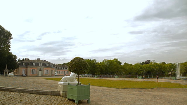 Schloss Benrath in a daytime under blue sky