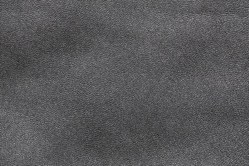 Black genuine leather, closeup background texture