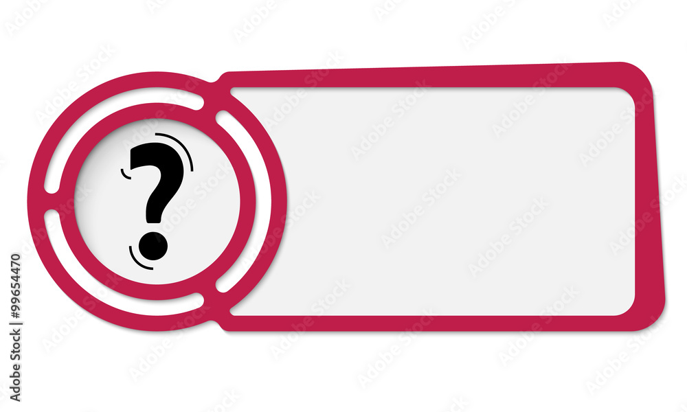 Poster abstract frame for your text and question mark