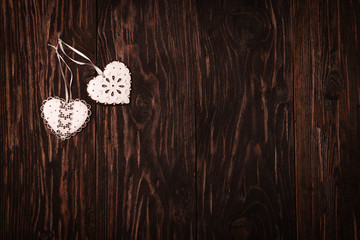 toy hearts  cookies ,  concept Valentine's Day