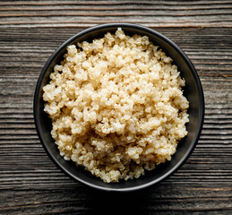 Bowl of boiled Quinoa