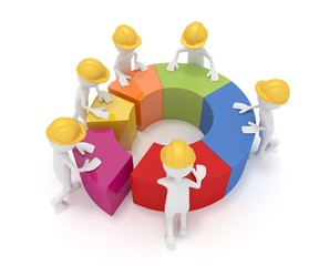 3D M&auml;nnchen Diagramm