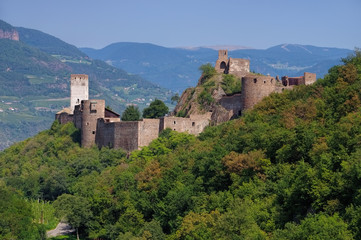 Fototapeta na wymiar Bozen Schloss Sigmundskron - Bolzano Sigmundskron Castle 02