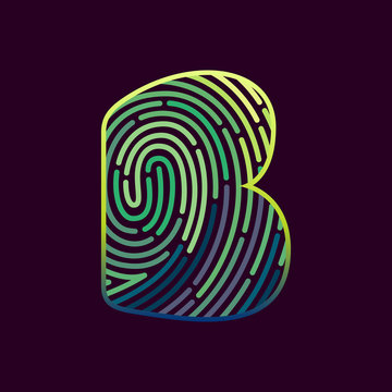B letter line logo.