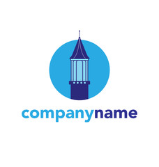 vector vintage lantern, can be used as logo