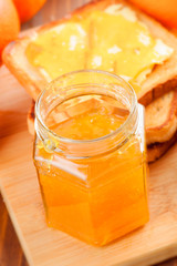 toast with butter and jam