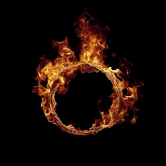 Peel and stick wall murals Fire Ring of fire 