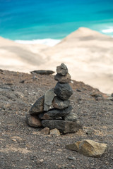 Cofete beach, view from Jandia peninsula, Fuerteventura, Canary Islands, Spain