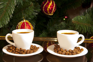 Christmas coffee for two