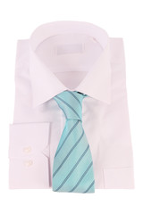 Necktie on a shirt