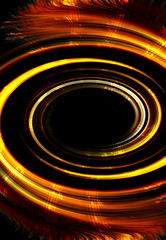 music note and abstrtact color background. light Circle.