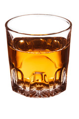 Wineglass on white background