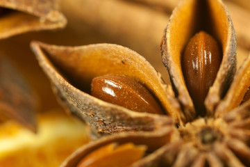 decorations with dried fruit