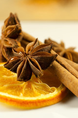 decorations with dried fruit