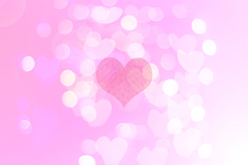 Valentine 's Day  blurred bokeh  background. Valentine's Day Wal