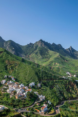 Fototapeta na wymiar Village Taganana in Tenerife island - Canary Spain