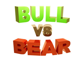 Illustration bull vs bear