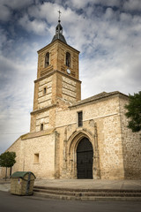Fototapeta na wymiar Nuestra Señora de la Asunción church in Villa de Don Fadrique, Toledo, Spain