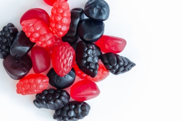 Gummy Candies on White