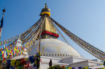 Stupa Swayambhunath in the Kathmandu, Nepal