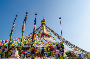 Stupa Swayambhunath in the Kathmandu, Nepal