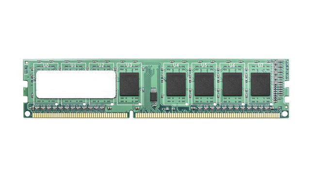 green ram memory module isolated clip art preview