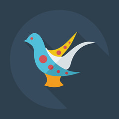 Flat modern design with shadow icons ukrainian