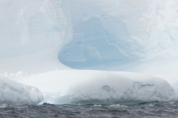 Blue iceberg textures, Antarctica