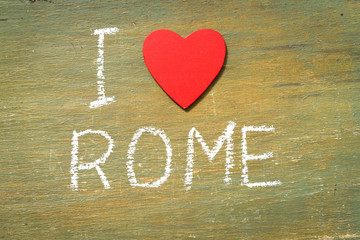 Text i love Rome