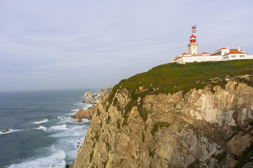 Fototapeta na wymiar ロカ岬の灯台