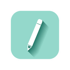 pencil icon with long shadow